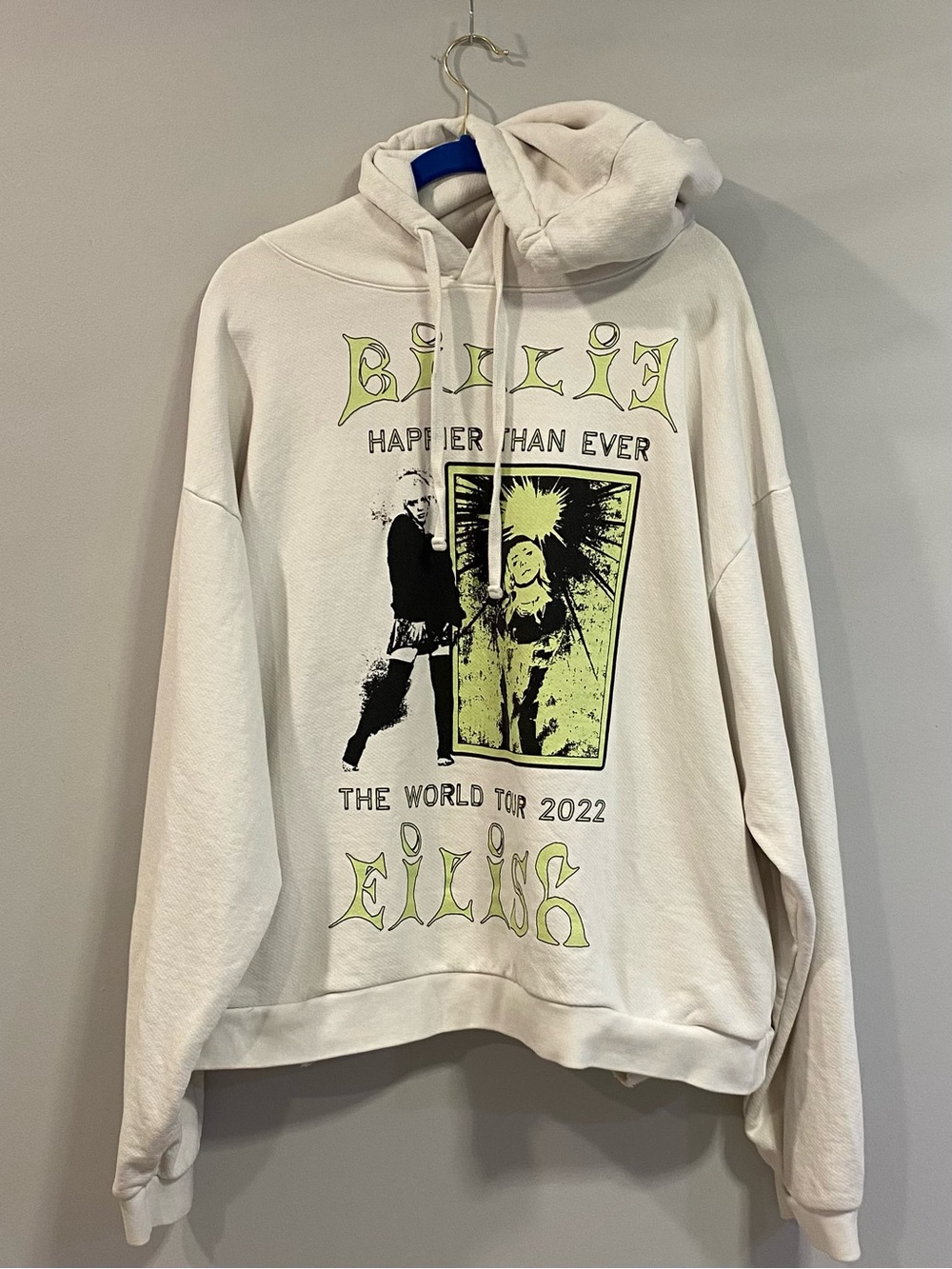 Billie Eilish Happier Than Ever World Tour 2022 Hoodie XXL